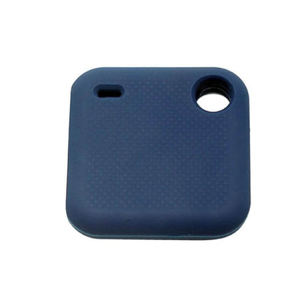 Silicone Protective Cover for Tile Pro Bluetooth Tracker in navy blue, slim shockproof silicone case with keyring hole