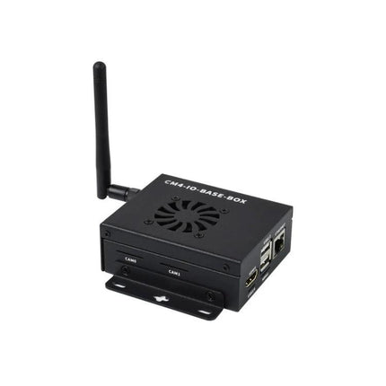 Waveshare Mini IO Board for Raspberry Pi CM4 with Metal Case compact IO expansion box with antenna, USB, HDMI and camera ports