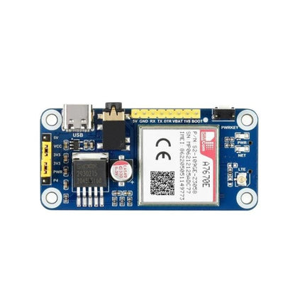 Waveshare Cellular HAT for Raspberry Pi Wireless Access LTE Cat-1 module for IoT remote monitoring and industrial routers