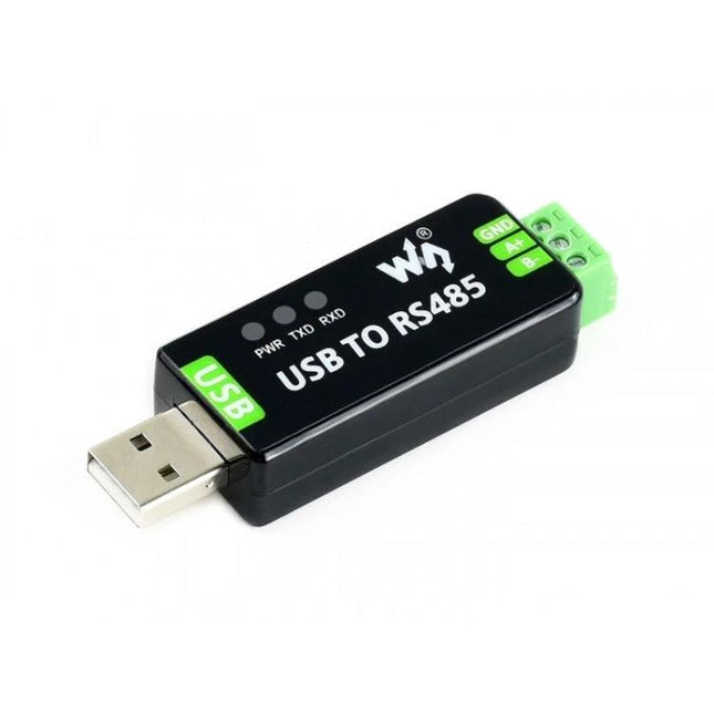 Waveshare USB to RS485 Converter for Industrial Data Transfer compact USB-to-RS485 adapter for stable long-distance industrial communication