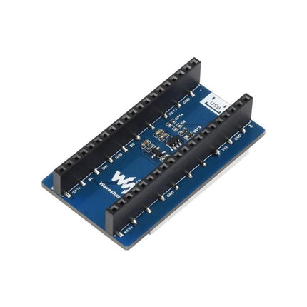 Waveshare 1.44 Inch LCD Display for Raspberry Pi Projects showing compact 128x128 65K RGB screen with header pins and buttons for IoT monitoring
