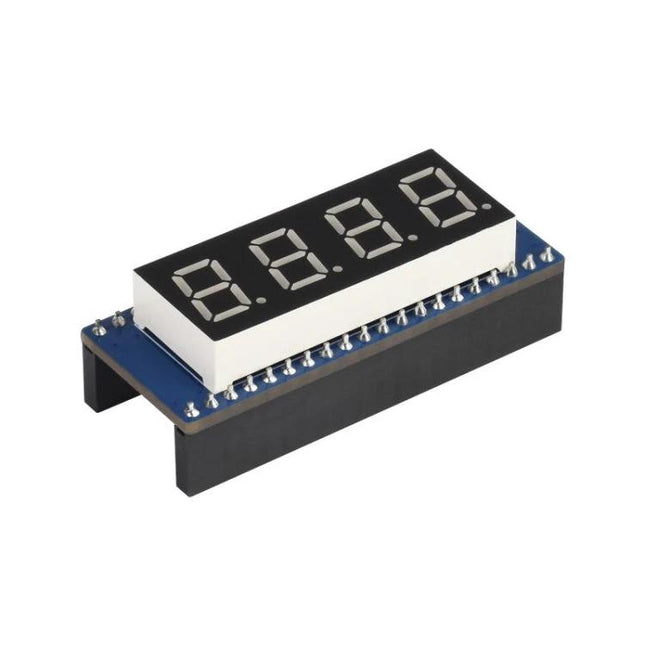Waveshare Red 4-Digit 8-Segment Display for Raspberry Pi Projects - red LED numeric module with SPI-compatible pins for timers and counters