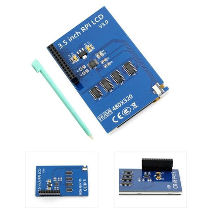 3.5 Inch Touchscreen Display for Raspberry Pi Monitoring - compact 480x320 LCD module for portable Pi dashboards and field data logging