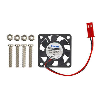 Acrylic Protective Case with Fan for Raspberry Pi 3 Cooling - replacement 30mm Pi cooling fan with screws and connector