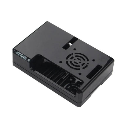 Protective ABS Case for Raspberry Pi 3 with Ventilation Holes – black durable enclosure with fan vent and port cutouts