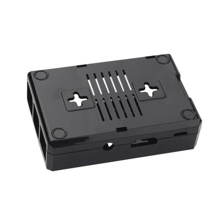 Protective ABS Case for Raspberry Pi 3 with Ventilation Holes black enclosure showing vents and port cutouts