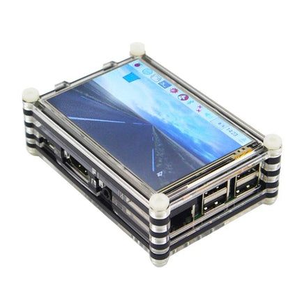 Acrylic Protective Case for Raspberry Pi 3 with Ventilation Holes - clear 9-layer acrylic enclosure with ventilation for Pi 3 projects