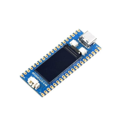 Waveshare RP2040-LCD-0.96 Microcontroller Board with LCD for Projects compact RP2040 board with 0.96" display, USB-C and battery connector