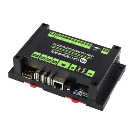 Waveshare Industrial IoT Wireless Module for Raspberry Pi CM4 Expansion compact industrial CM4 wireless gateway with Ethernet and multiple I/O ports