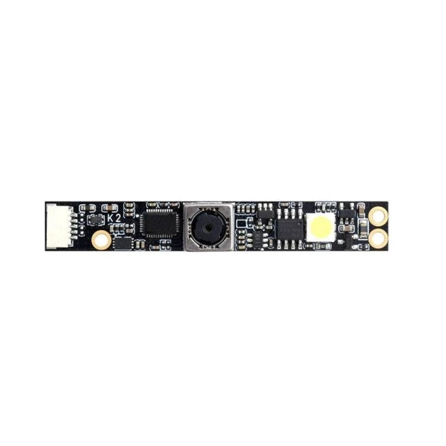 Waveshare 5MP Auto-Focus USB Camera for Video Recording slim module with PCB, lens, LED and USB connector for Raspberry Pi projects and surveillance