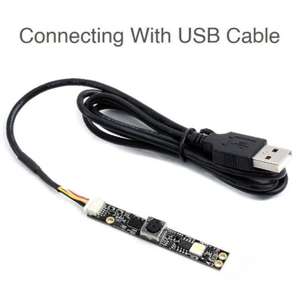 Waveshare 5MP Auto-Focus USB Camera for Video Recording compact board camera with USB cable for Raspberry Pi projects and basic surveillance