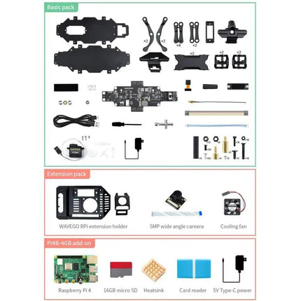 Waveshare WAVEGO Bionic Dog-Like Robot, Basic Version