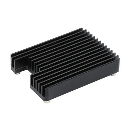 Waveshare Aluminum Heatsink for Raspberry Pi CM4 with Notch - black finned aluminum heatsink for CM4 cooling