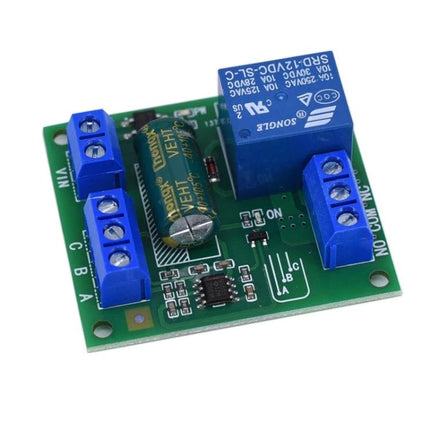 Automatic 5V Water Level Control Module for Tank Pumping board with relay, screw terminals and capacitor for automatic tank pump control