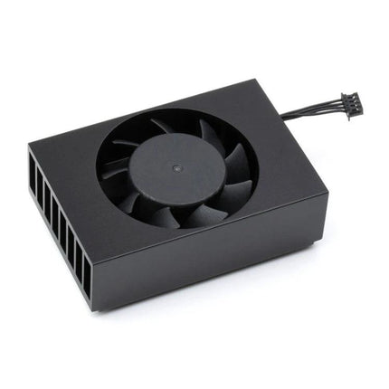 Waveshare Dedicated Cooling Fan for NVIDIA Jetson TX2 NX Module - black aluminum embedded fan for thermal management in embedded AI projects