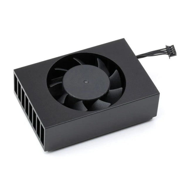Waveshare Dedicated Cooling Fan for NVIDIA Jetson TX2 NX Module - black aluminum embedded fan for thermal management in embedded AI projects