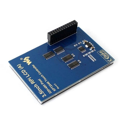 Waveshare 3.5 Inch TFT Touch Screen Display for Raspberry Pi Projects - rear PCB with GPIO connector and driver chips