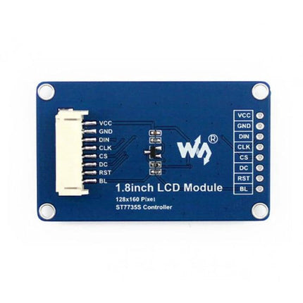 Waveshare 1.8-Inch LCD Display Module for DIY Electronics - compact 1.8inch SPI LCD module for Raspberry Pi Arduino STM32 projects