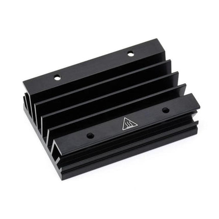 Aluminum Heatsink for Jetson Nano Effective Cooling Solution - black anodized aluminum heatsink with fins and mounting holes for Jetson Nano