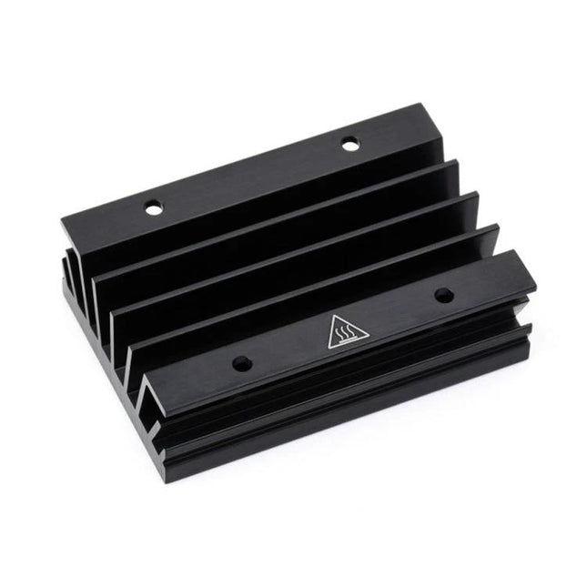 Aluminum Heatsink for Jetson Nano Effective Cooling Solution - black anodized aluminum heatsink with fins and mounting holes for Jetson Nano