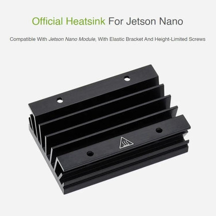 Aluminum Heatsink for Jetson Nano Effective Cooling Solution black anodized aluminum heatsink with mounting holes for Jetson Nano module