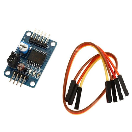 PCF8591 Analog to Digital Converter Module for DIY Electronics with jumper wires and I2C pins for Arduino Raspberry Pi projects