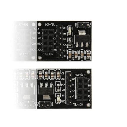 Wireless Module Socket Adapter Board for Microcontroller Projects compact NRF24L01+ socket with voltage level shifting for 5V to 3.3V microcontroller integration