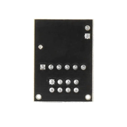 Wireless Module Socket Adapter Board for Microcontroller Projects - black PCB adapter for NRF24L01+ showing solder pads and pin layout