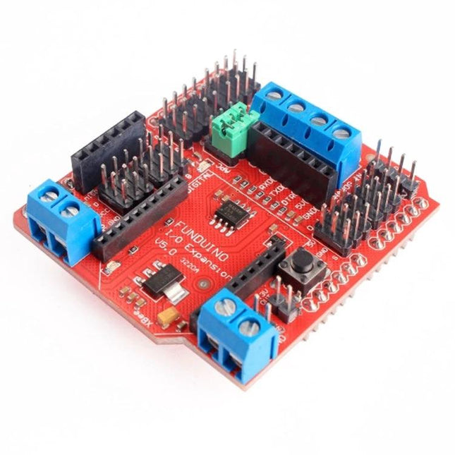 Xbee Sensor Expansion Shield for Arduino Compatibility red expansion board with screw terminals and XBee socket for wireless sensor network prototyping