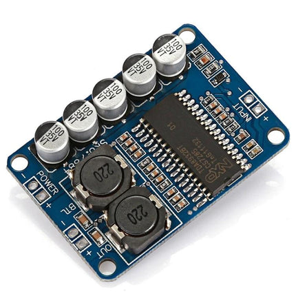 Compact 35W Mono Digital Amplifier for Audio Projects board using TDA8932 chip, compact PCB with capacitors and inductors