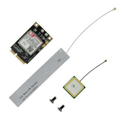 TTGO ESP32 Development Board with WiFi and Bluetooth Connectivity showing module, antenna, GPS patch, and mounting screws for IoT projects