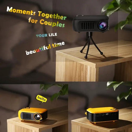 Compact Portable Projector for Home Viewing and Travel