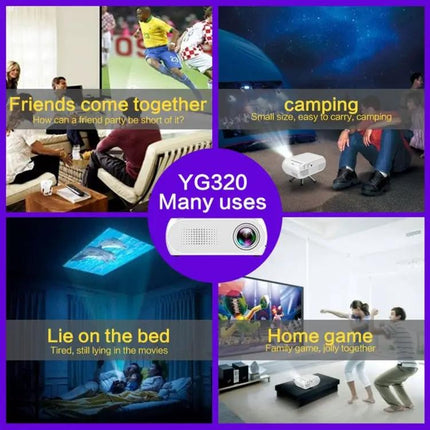Compact Mini LED Projector for Everyday Home Theater Use