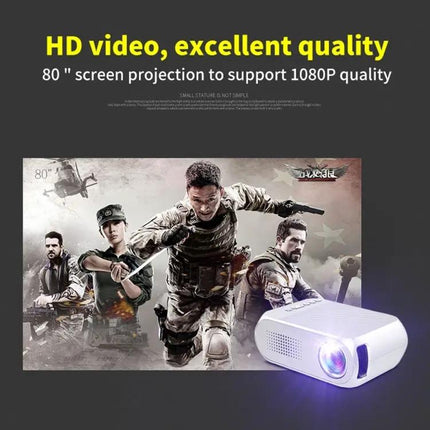 Compact Mini LED Projector for Everyday Home Theater Use