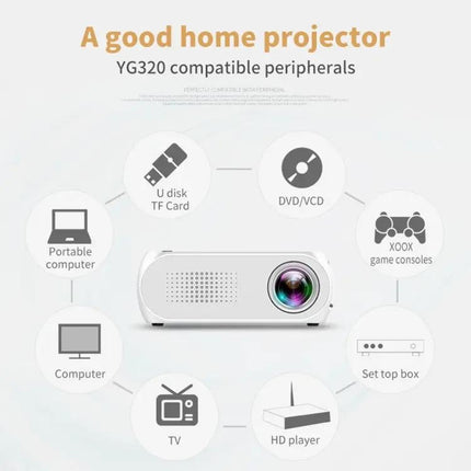 Compact Mini LED Projector for Everyday Home Theater Use
