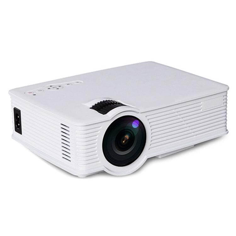 Compact Home Theater LED Projector with 1800 Lumens Brightness and Remote Control - UK Plug