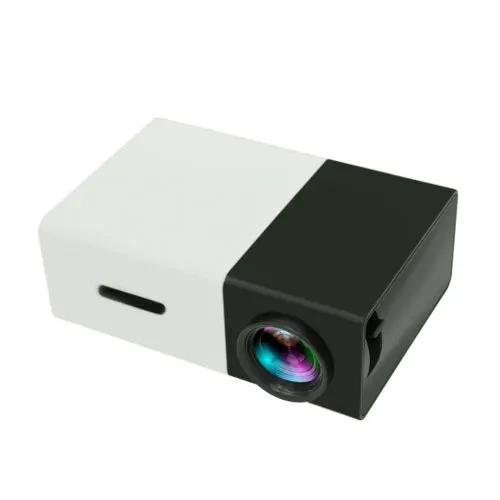 Compact Portable LED Projector for Home Entertainment and Education