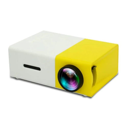 Compact Portable LED Projector for Home Entertainment and Education