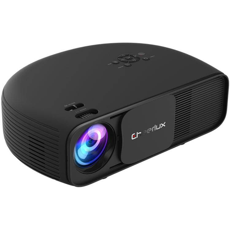 Cheerlux CL760 1080P HD Smart Projector - 4000 Lumens, Multiple Connectivity Options, 360° Flip Function