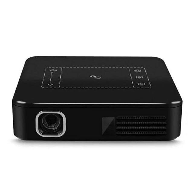Compact Mini Projector for Wireless Home Theater Viewing compact black mini projector streaming from phone, lightweight for small spaces
