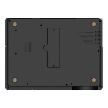Cheerlux CL770 Smart Projector for Movies and Presentations bottom view showing rubber feet and ventilation ports