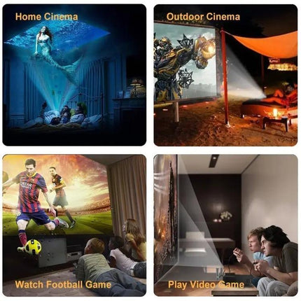 Wejoy Projector for Home Theater Viewing with Adjustable Screen | Syndmart