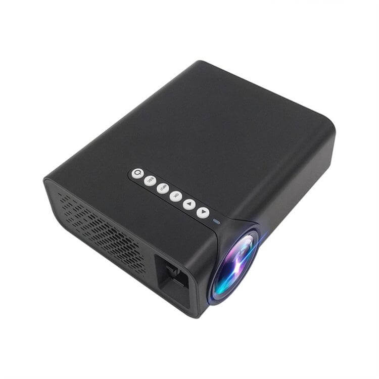 Compact YG520 Mini LED Projector for Home Theater, 800x480 Resolution, 1800 Lumens, Multiple Input Support (HDMI, AV, USB, VGA)