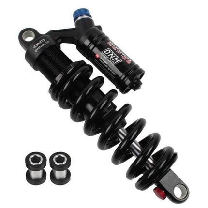 DNM RCP2S Mountain Bike Rear Shock Absorber For AM FR DH black coil shock with remote reservoir and mounting hardware