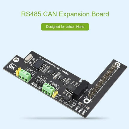 Waveshare RS485 CAN Expansion Board for Jetson Projects - RS485 and CAN interface board with 40PIN GPIO header for Jetson Nano IoT and industrial use