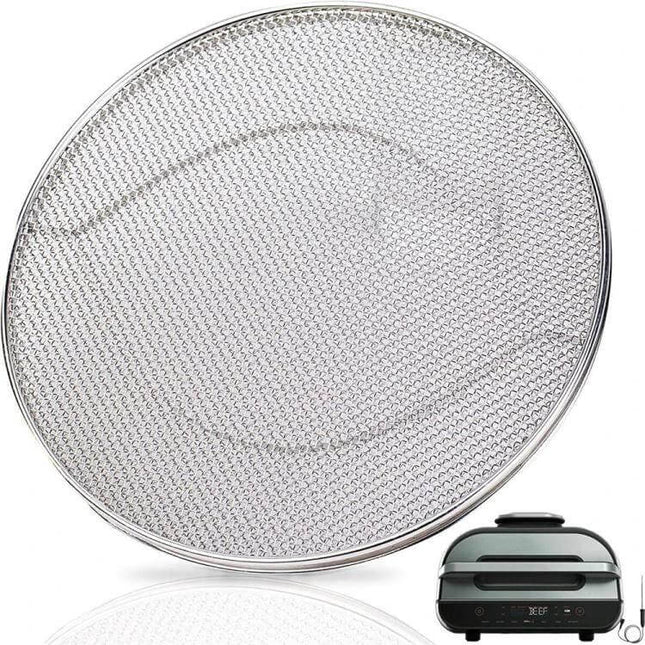 Double Layer Splatter Shield Splash Guard For Home Cooking - 7.67in stainless mesh splatter screen for AG300 IG651 IG5512, reduces oil splashes and smoke
