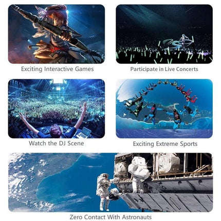 Shinecon Virtual Reality Glasses for 3D Video on Smartphones immersive gaming, concerts, sports and virtual tours on your phone