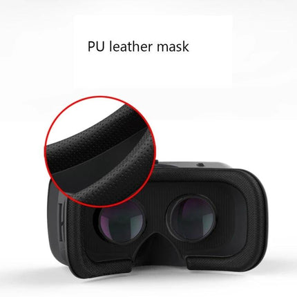 Virtual Reality Glasses for 4.5 to 6 Inch Smartphones with PU leather mask and adjustable foam face padding