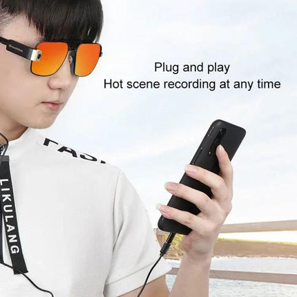 Groudchat Hands-Free Camera for Glasses with Built-In Microphone | Syndmart