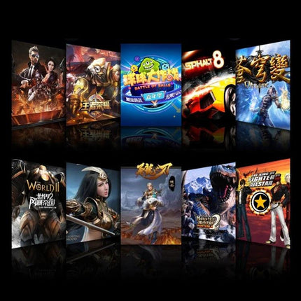 Bluetooth Gamepad for Home and Travel Gaming Sessions wireless controller image showcasing multiple mobile and PC game covers